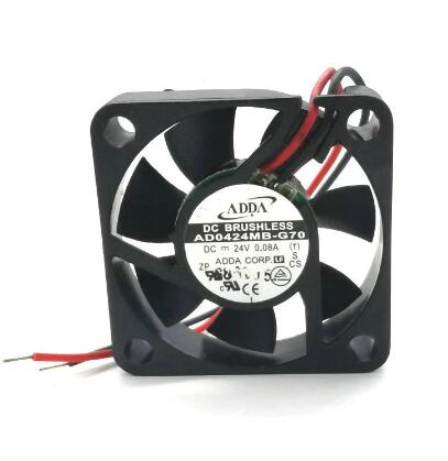 Original ADDA AD0424MB-G70 Cooling Fan 24V 0.08A 1.92W 2wires AD0424MB-G70 Fans